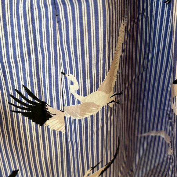 Crane Print Circle Skirt - Picture 2 of 2